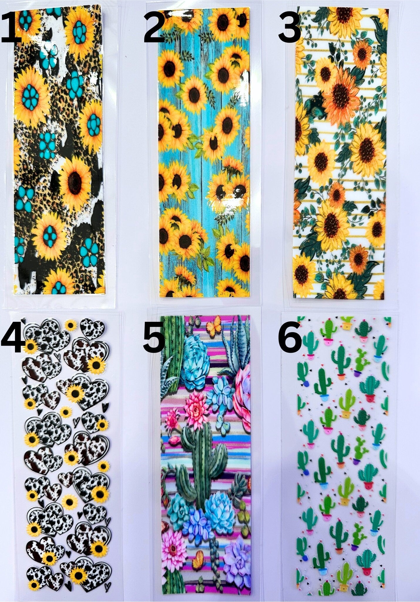 UV DTF Pen Wraps Country Western Sunflower image 1