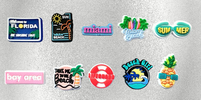 Florida & Beach Shoe Charms image 0