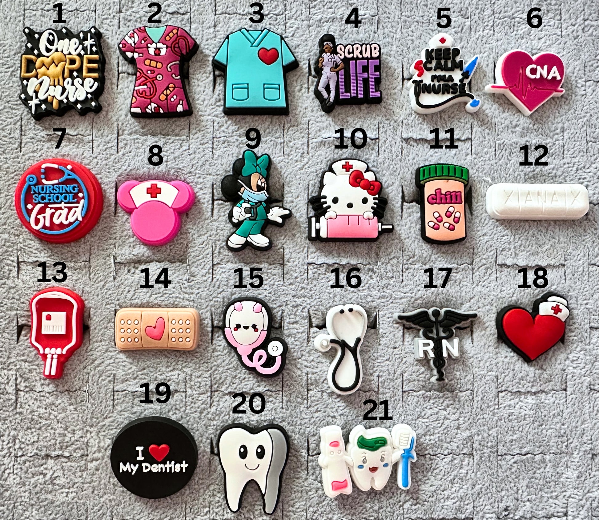 Nursing Shoe Charms image 2