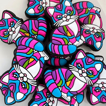 Retro Kitty Cat Rainbow 90's image 0