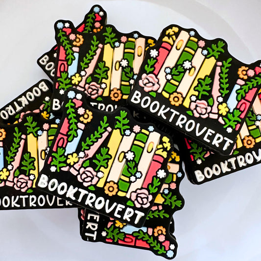 Booktrovert Book Lover Bookish Bookaholic Bookworm Reading Floral image 0