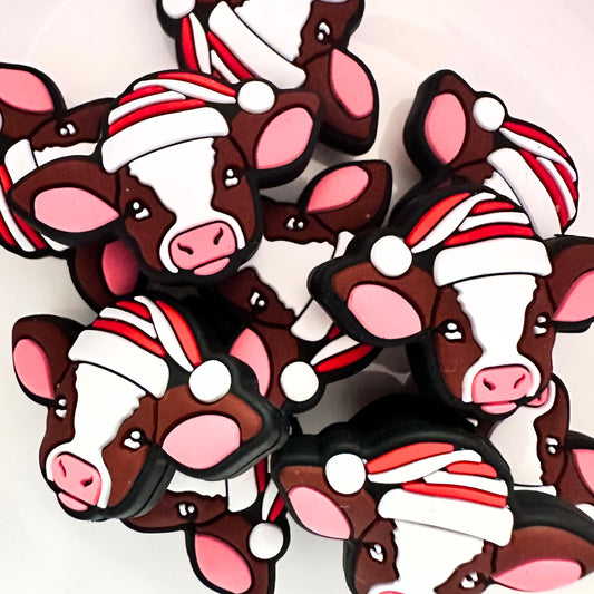 Christmas Cow Striped image 0