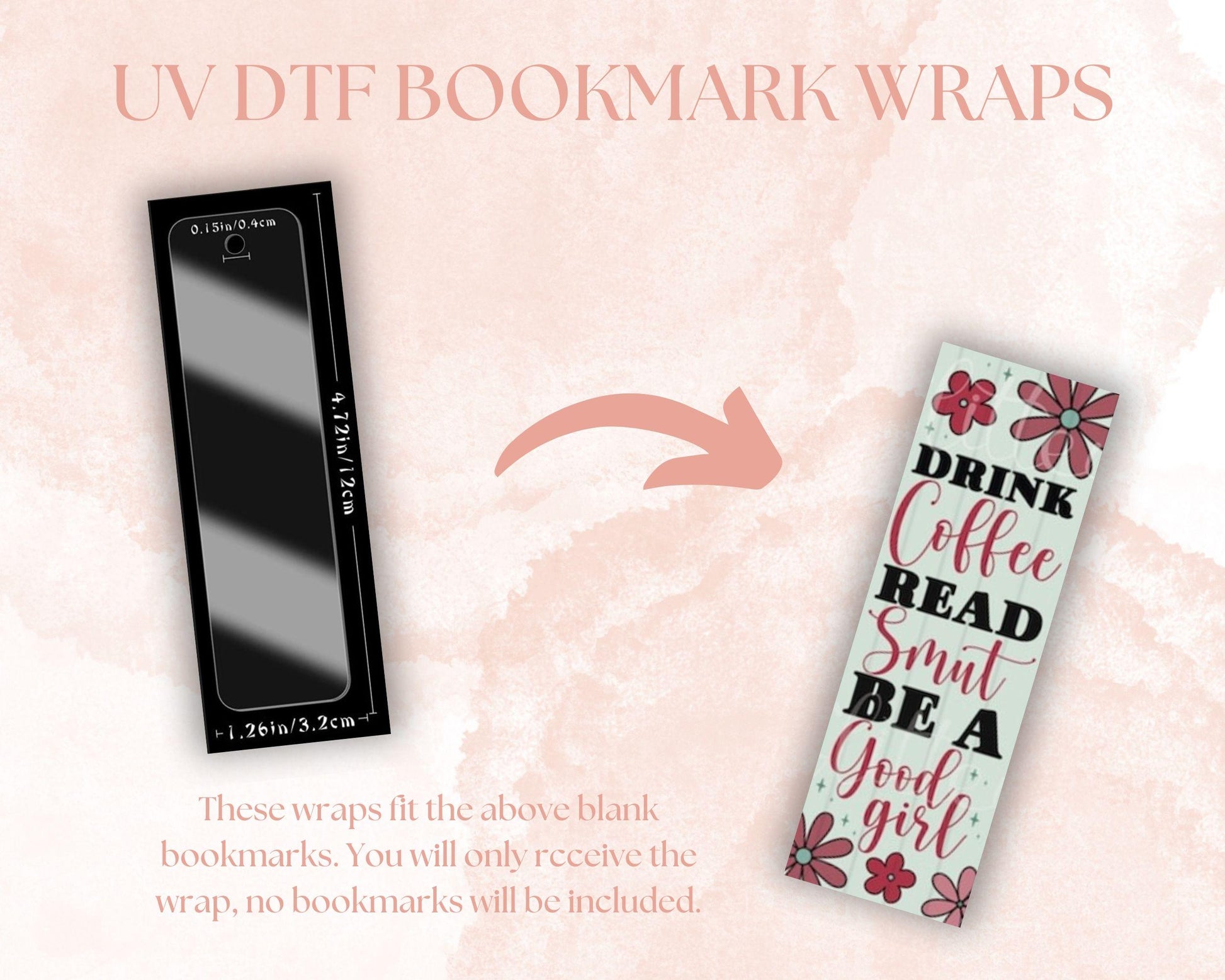 UV DTF Bookmark Wraps Bookish Spicy Book Club image 2