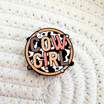 Cowgirl Cow Print Lasso Circle image 1