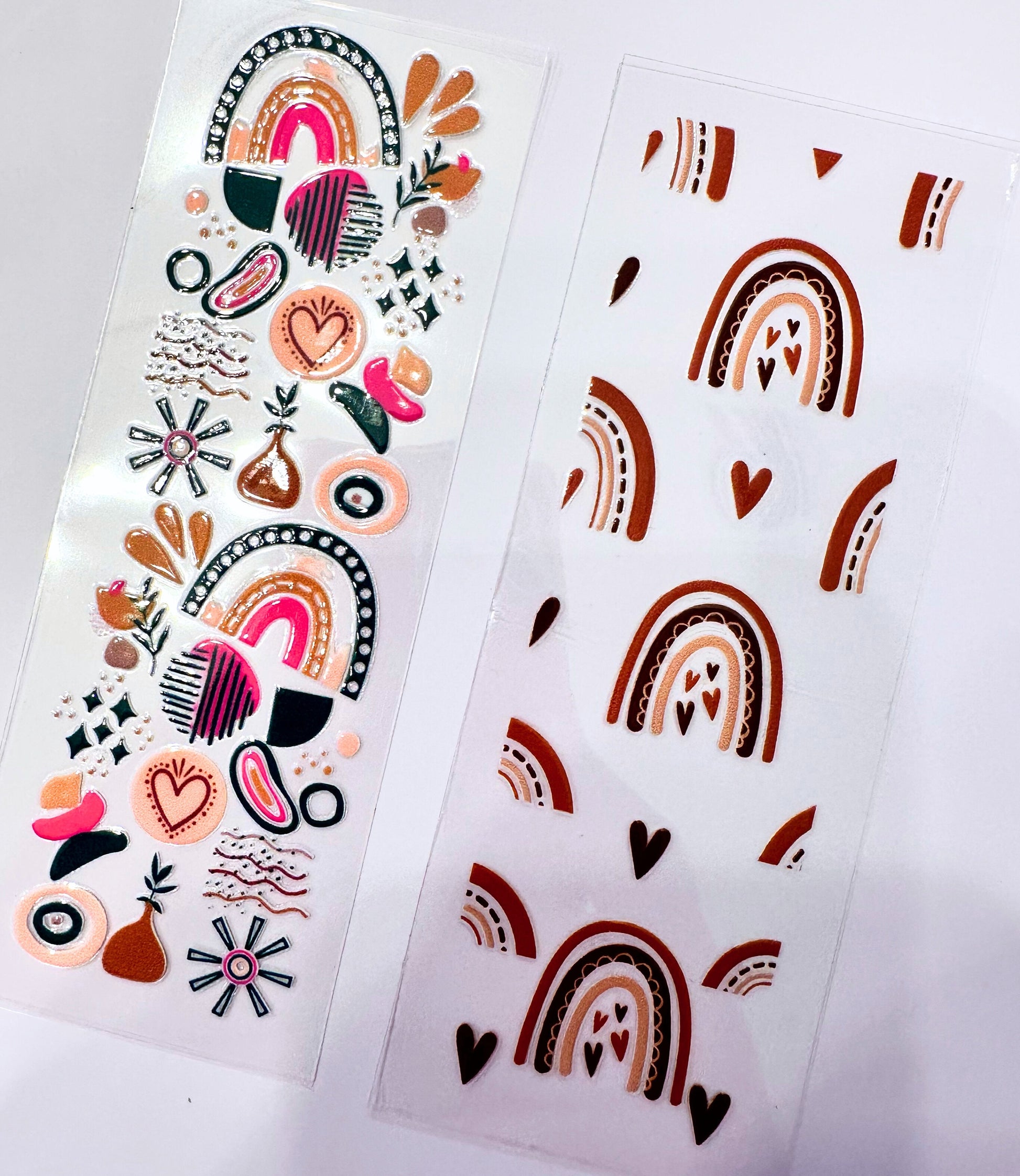 UV DTF Pen Wrap Boho Bohemian Vibes Rainbow Earth Tones image 0