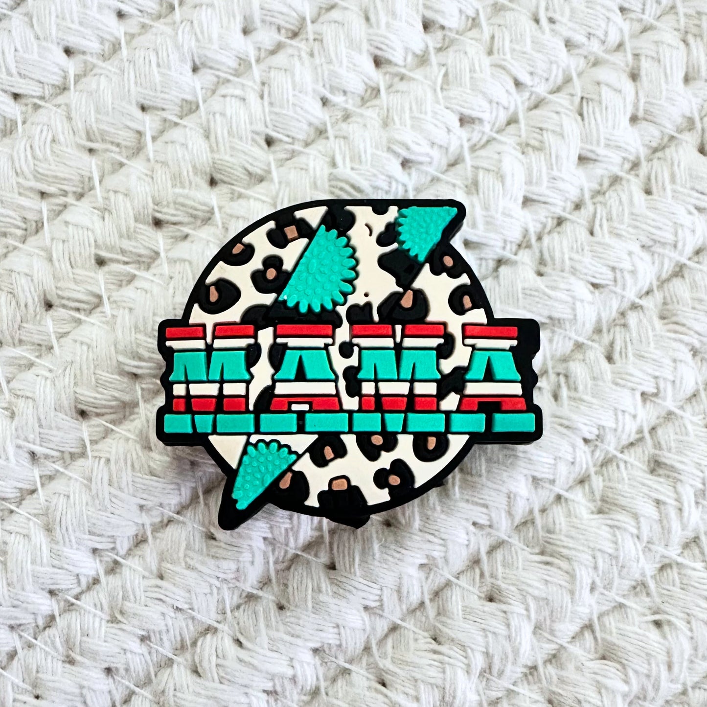 Mama Cow Print Lightning Bolt image 1