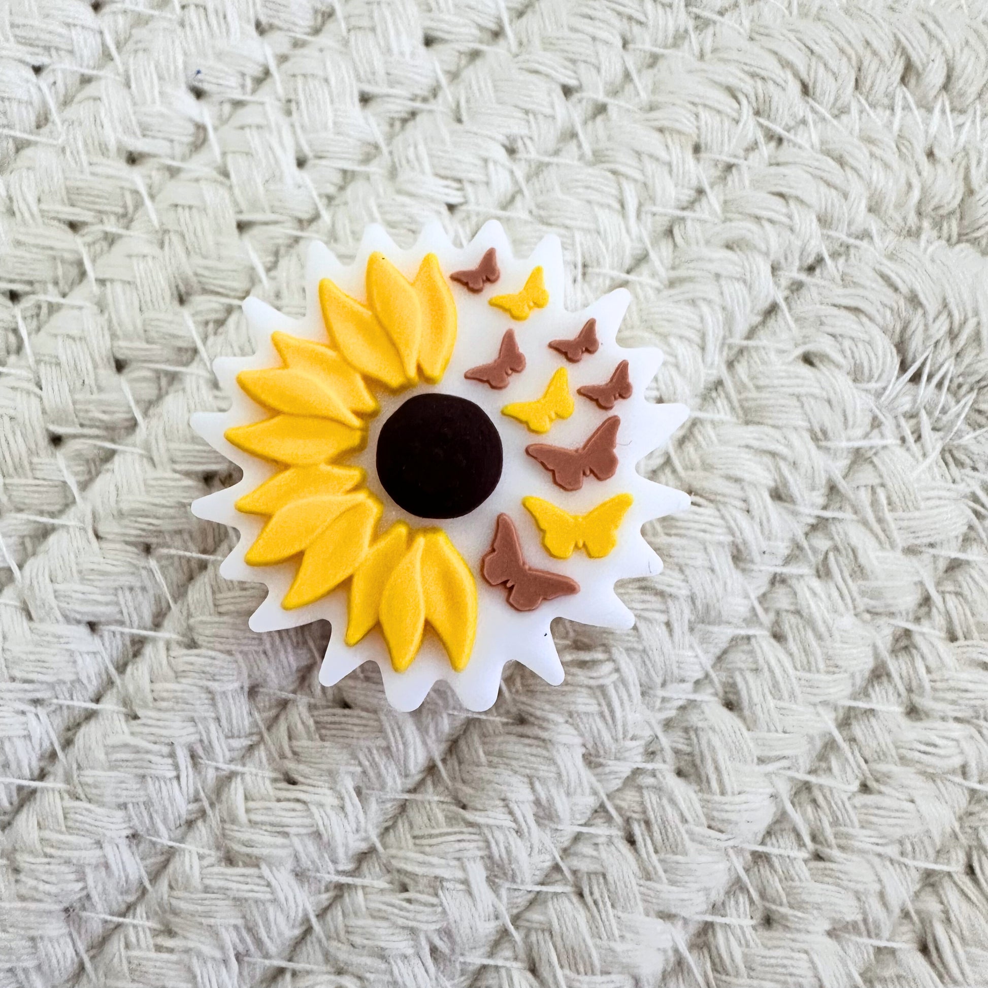 Sunflower With Butterflies image 1