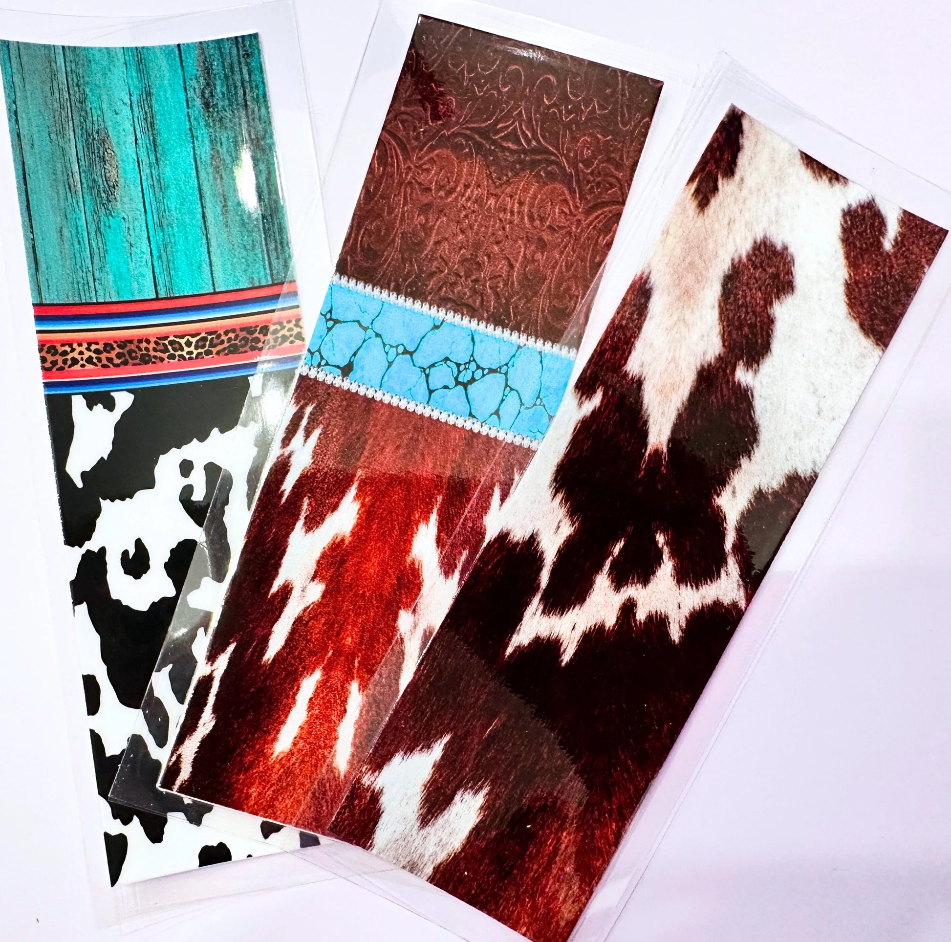 UV DTF Pen Wraps Country Western Cow Print image 2
