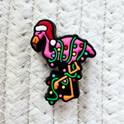 Flamingo in Christmas Lights image 1