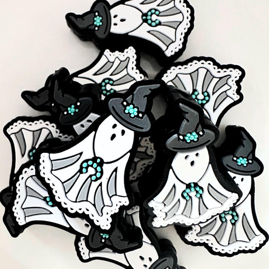 Halloween Ghost Concho Witch Hat image 0