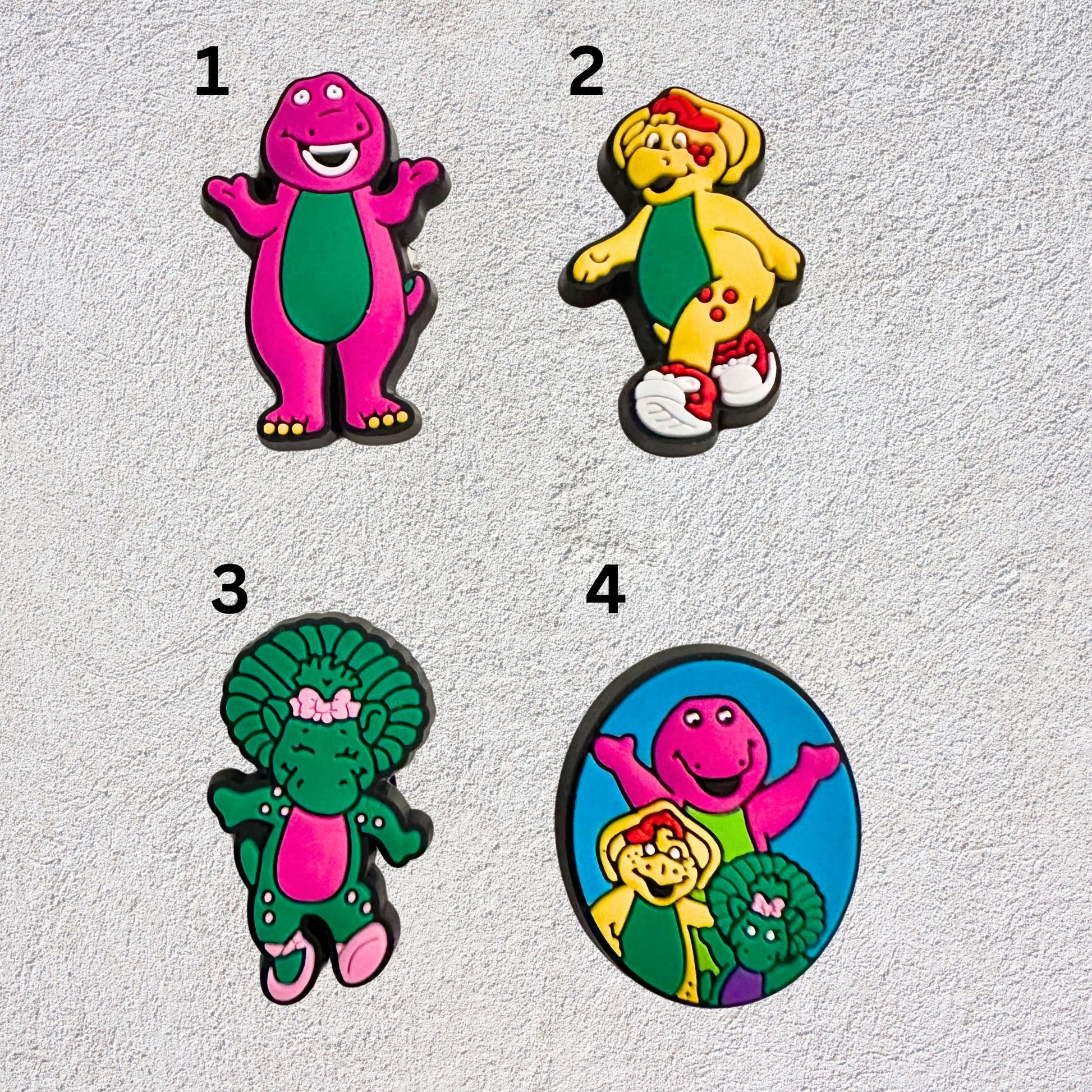 Barney Shoe Charms image 1