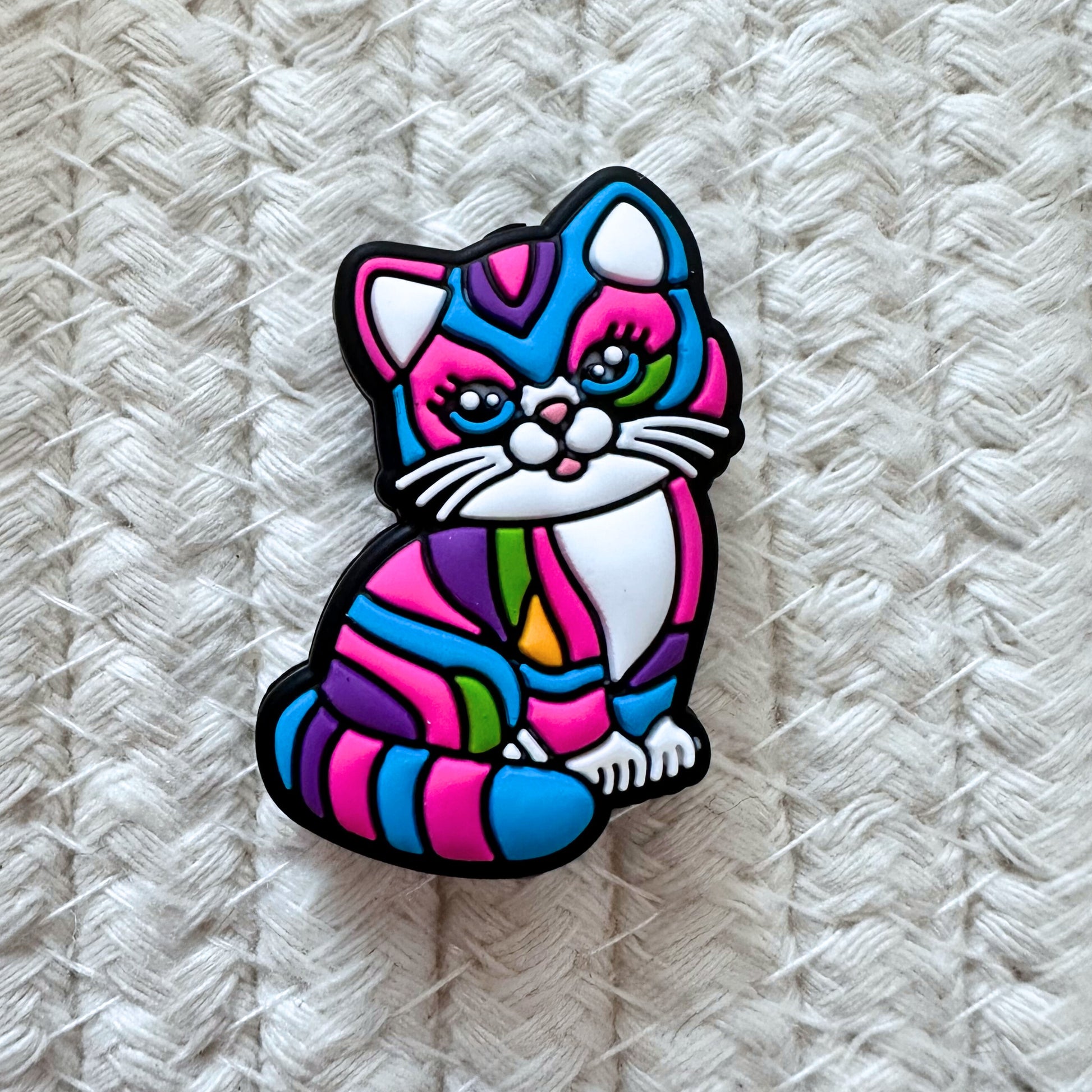 Retro Kitty Cat Rainbow 90's image 1