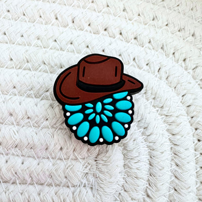 Teal Concho Cowboy Hat image 1