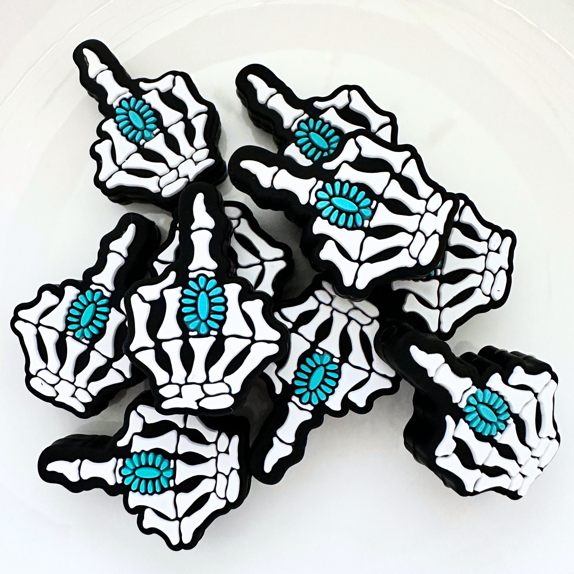 Skeleton Middle Finger Concho Ring image 0