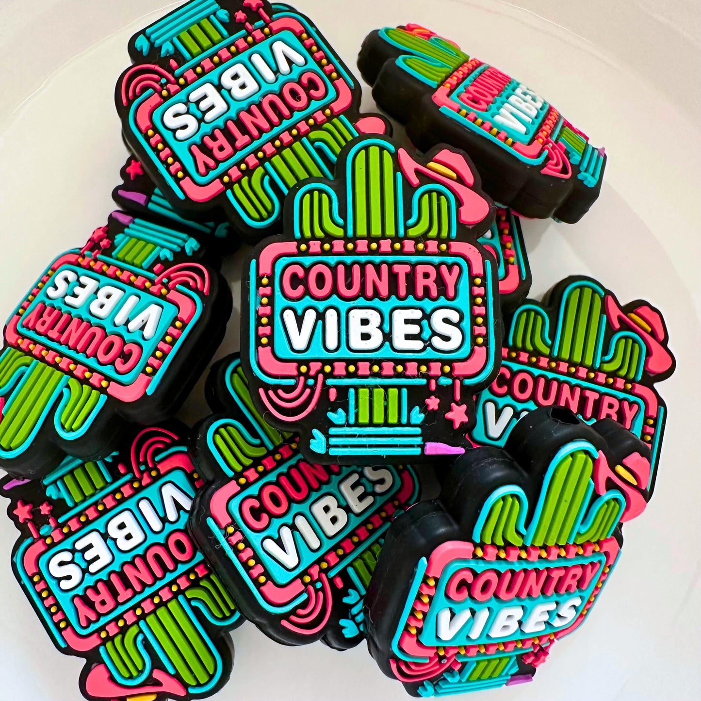 Country Vibes Cactus Sign image 0