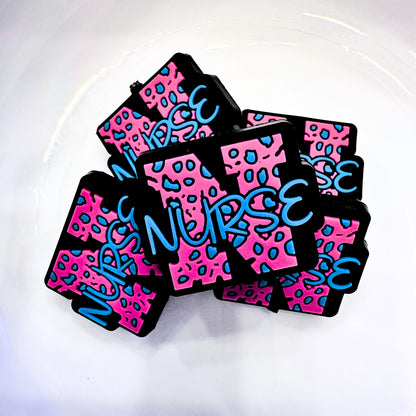 Nurse Hot Pink Leopard Print image 0