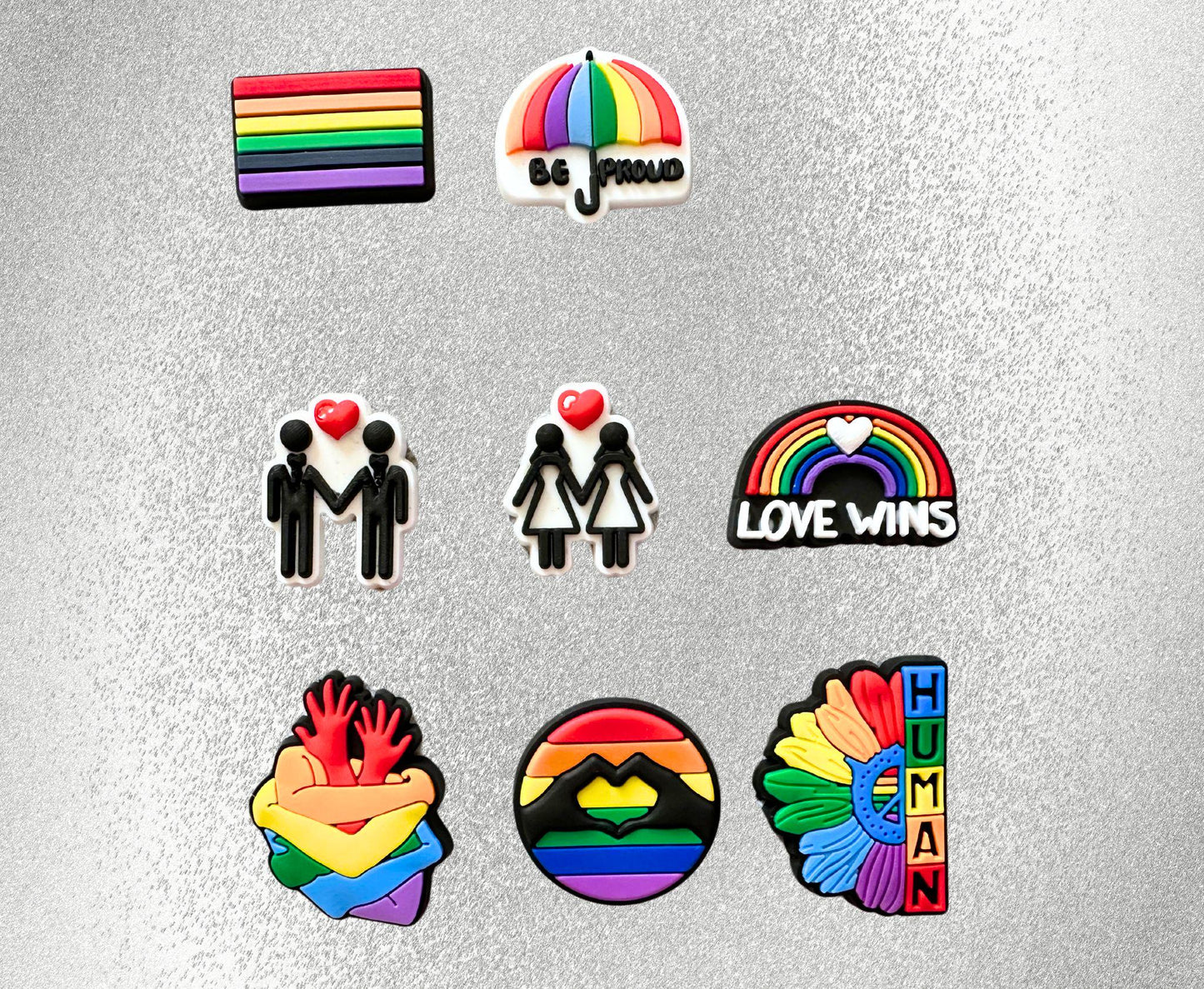 LGBTQ+ Pride Shoe Charms image 0