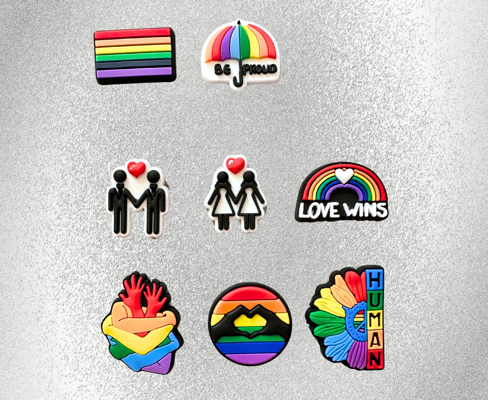 LGBTQ+ Pride Shoe Charms image 0