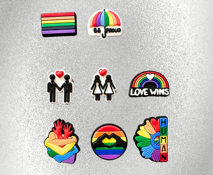 LGBTQ+ Pride Shoe Charms image 0