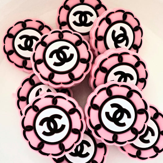 CC Scalloped Pink Circle image 0