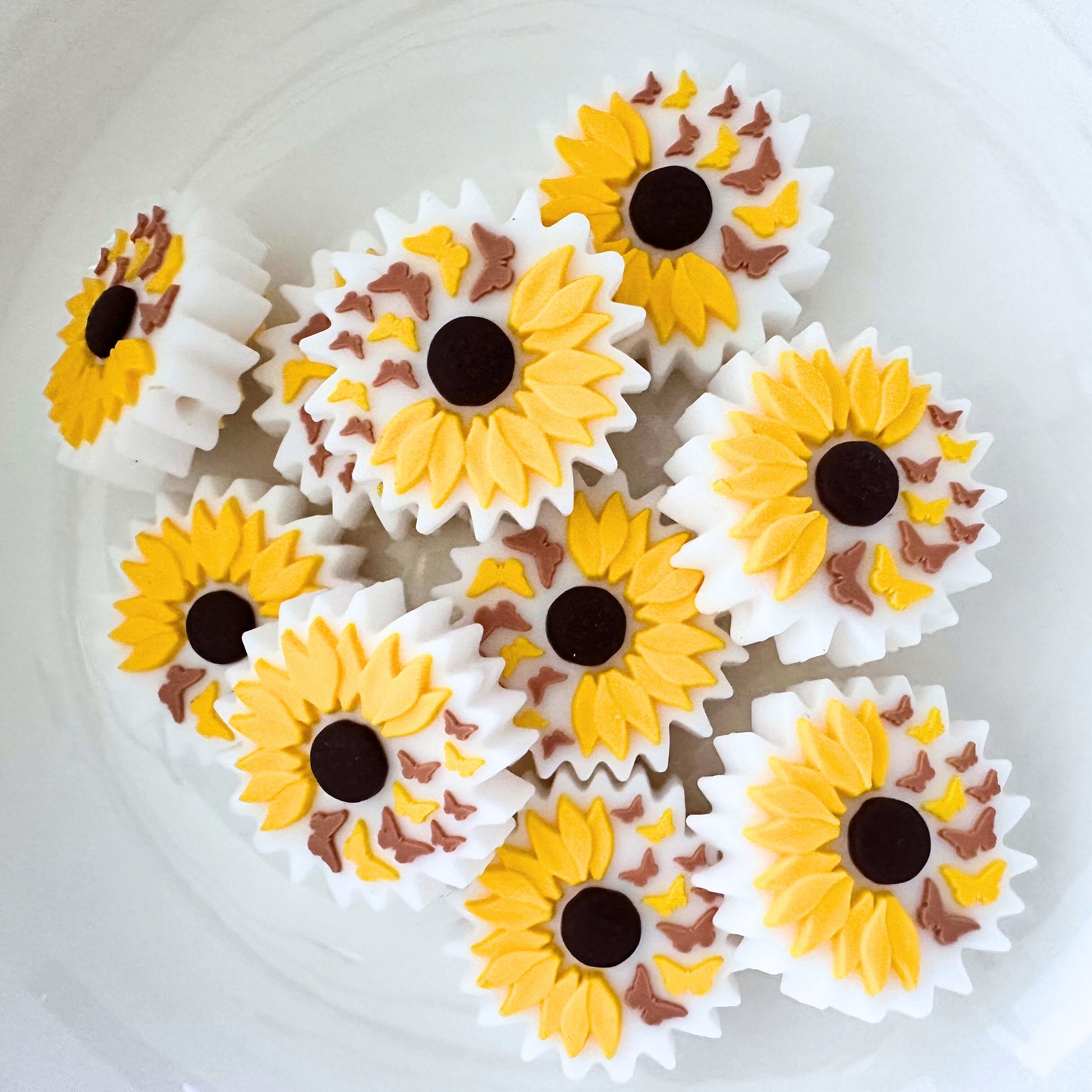 Sunflower With Butterflies image 0