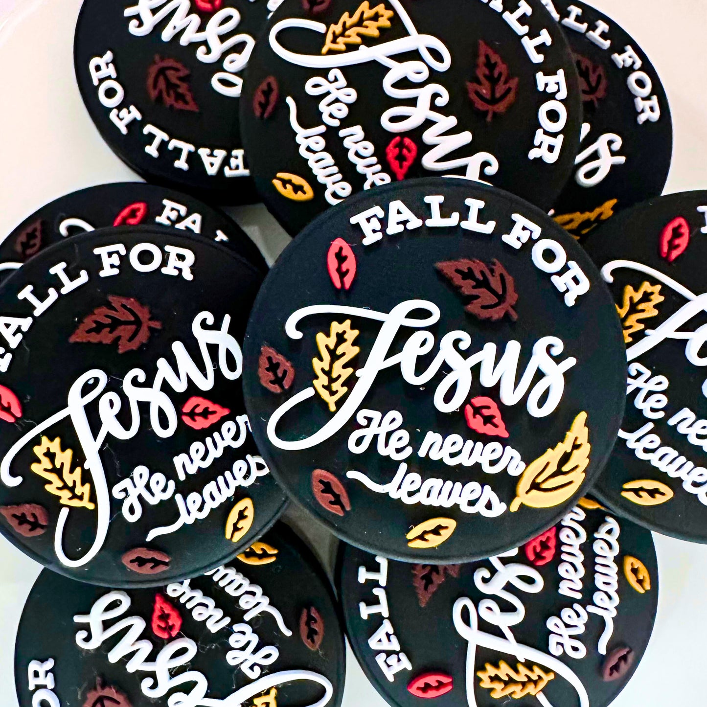 Fall For Jesus He Never Leaves image 0