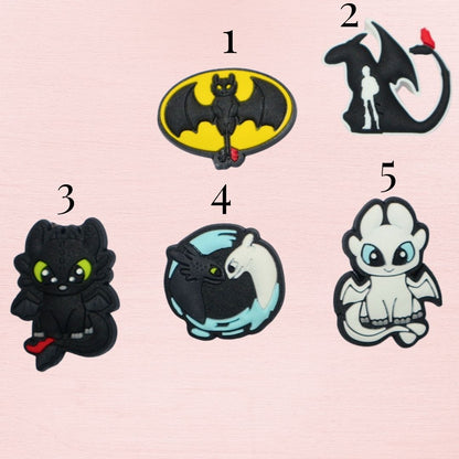 Toothless Shoe Charms