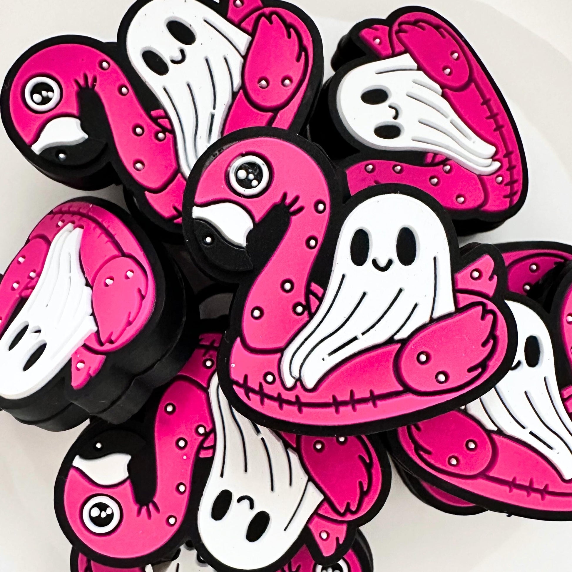 Halloween Ghost in Flamingo Floatie image 0