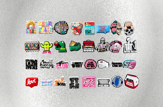 Positive & Funny Sayings Shoe Charms image 0