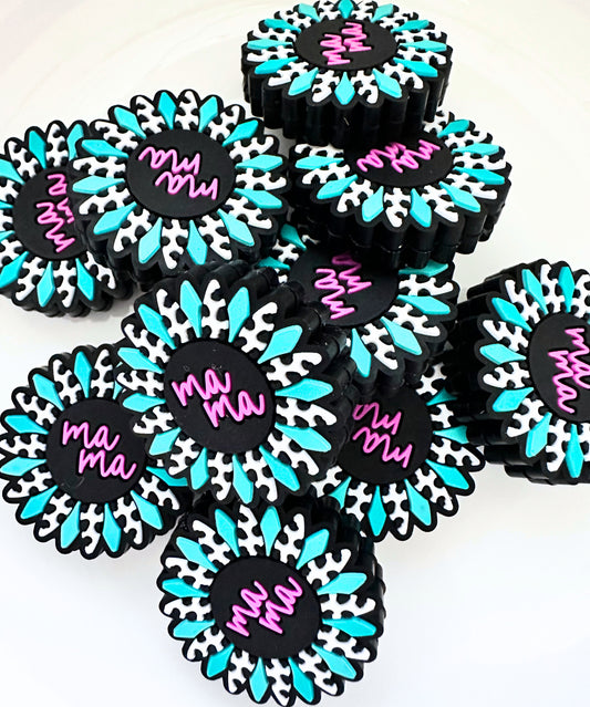 Mama Flower Turquoise image 0