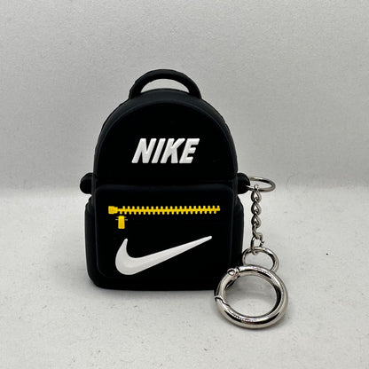 Black Check Backpack Airpod Case image 0