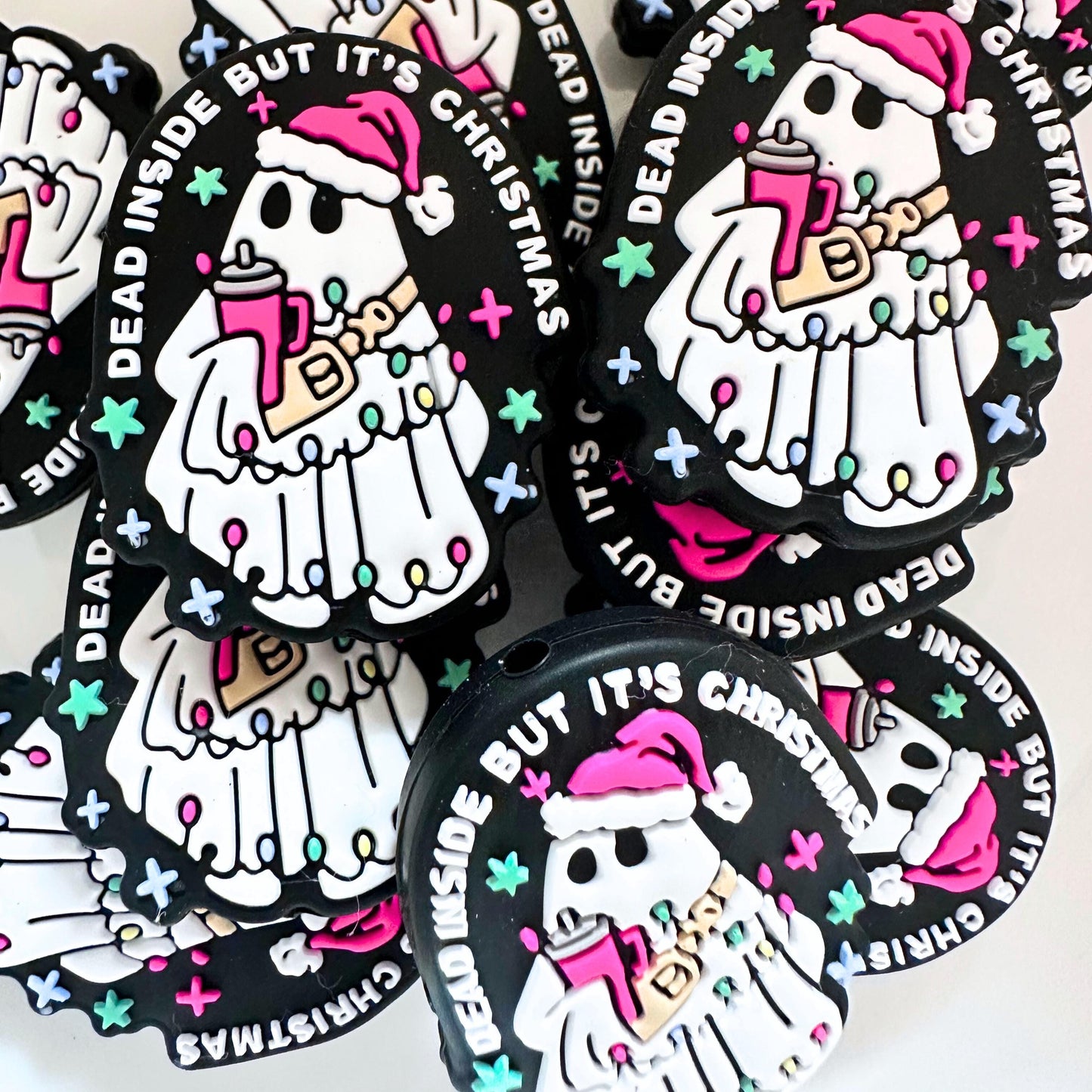 Dead Inside But It's Christmas Bougie Ghost image 0