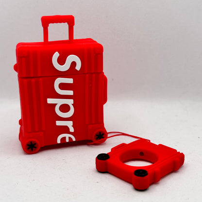 Red Suitcase Airpod Case image 0