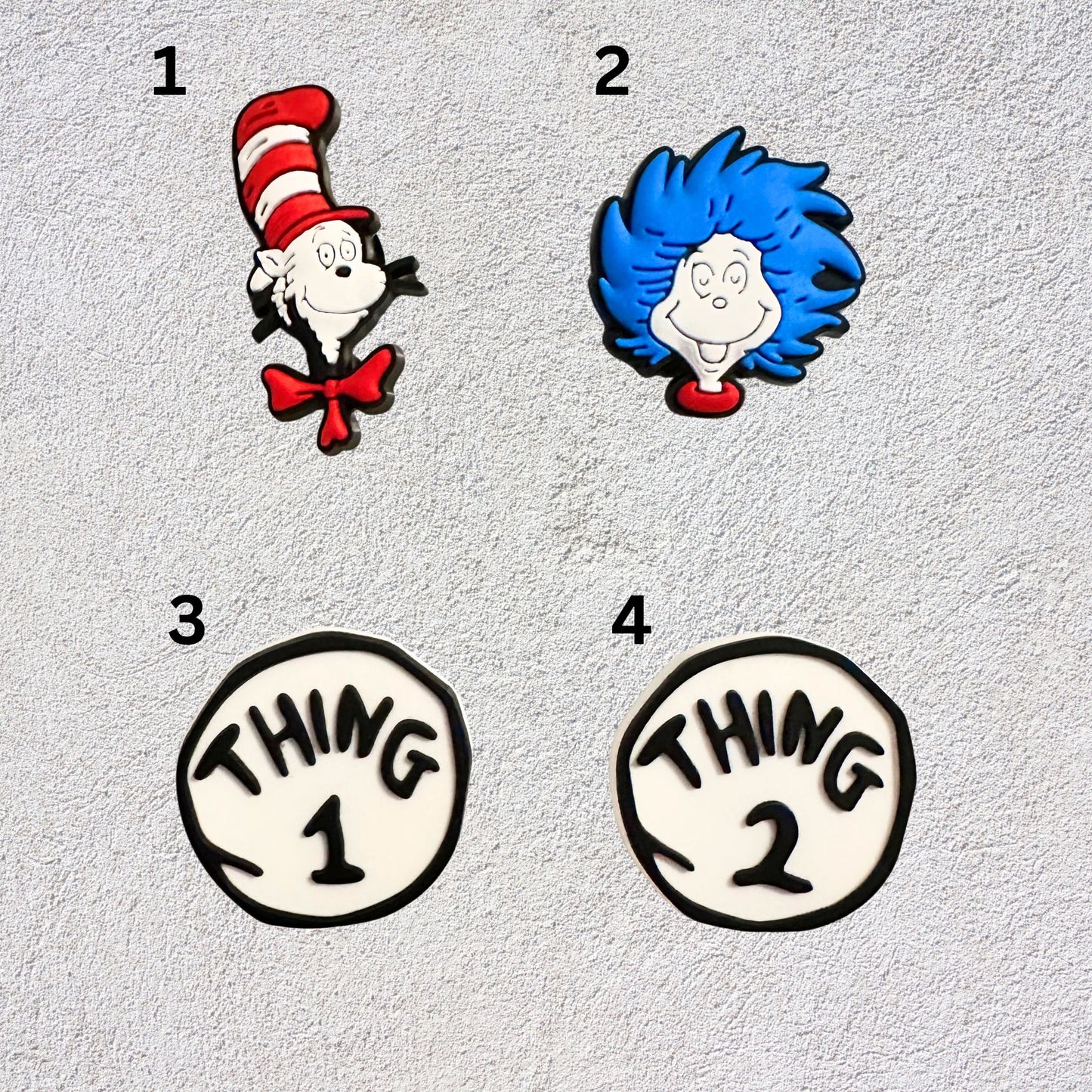Cat In The Hat Shoe Charms image 1