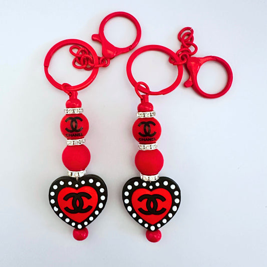 Red CC Keychain image 0