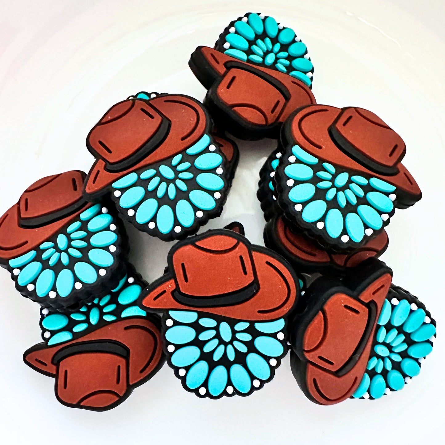 Teal Concho Cowboy Hat image 0