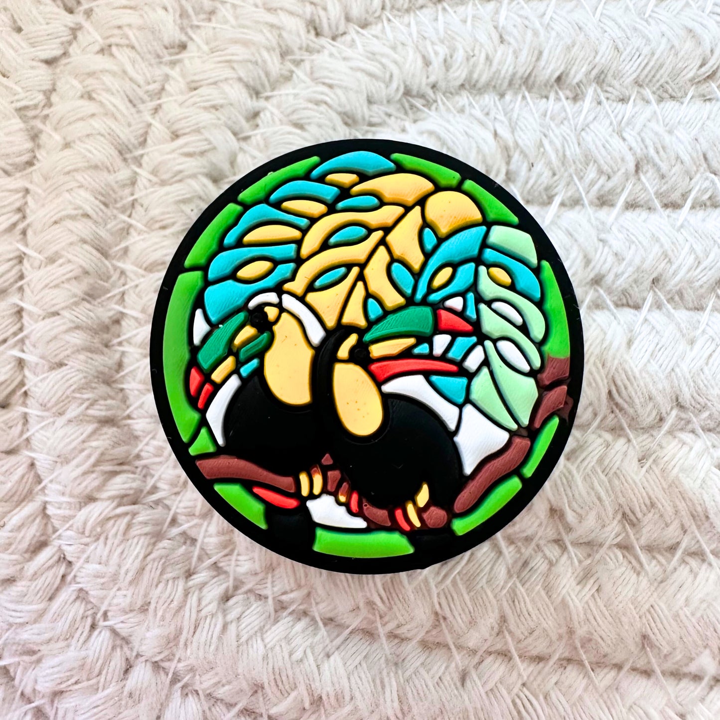 Toucan Bird Stained Glass image 1