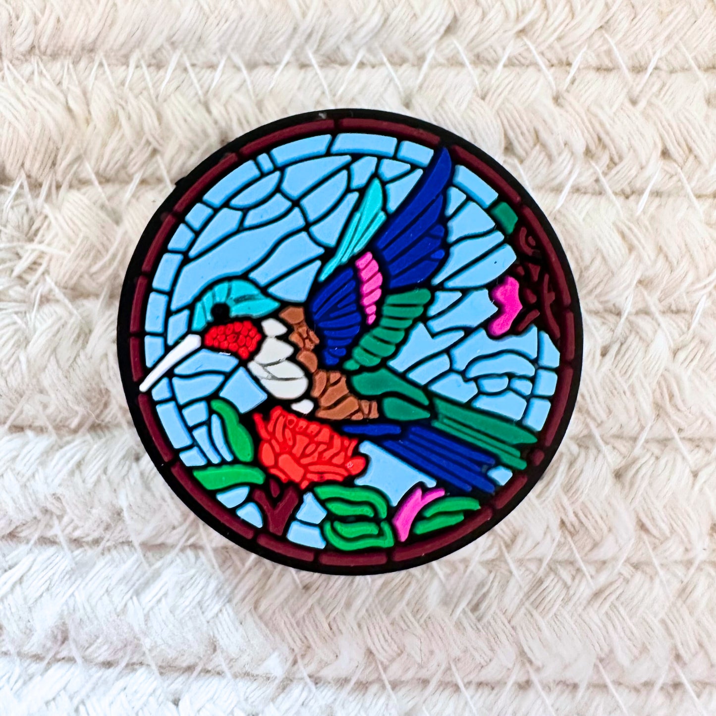 Hummingbird Bird Stained Glass image 1