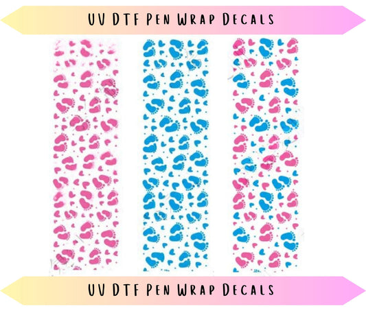UV DTF Pen Wraps It's a Girl Boy Baby Pregnancy Announcement image 0