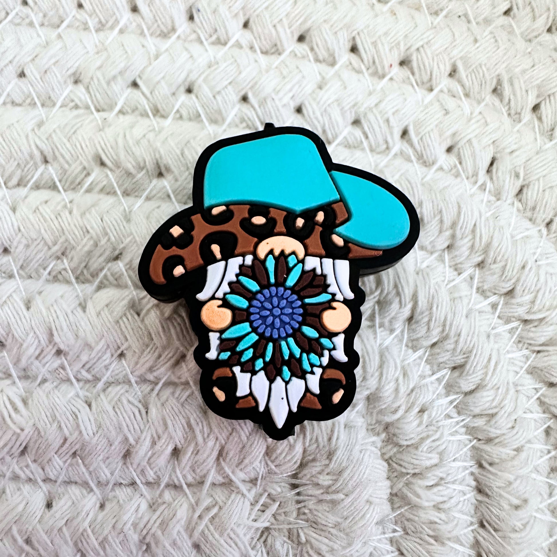 Gnome Cowboy Hat Leopard Print Concho image 1