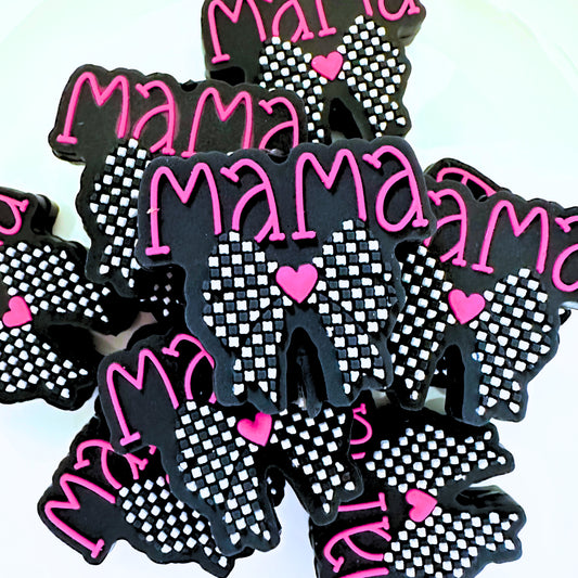 Mama Checkered Bow image 0