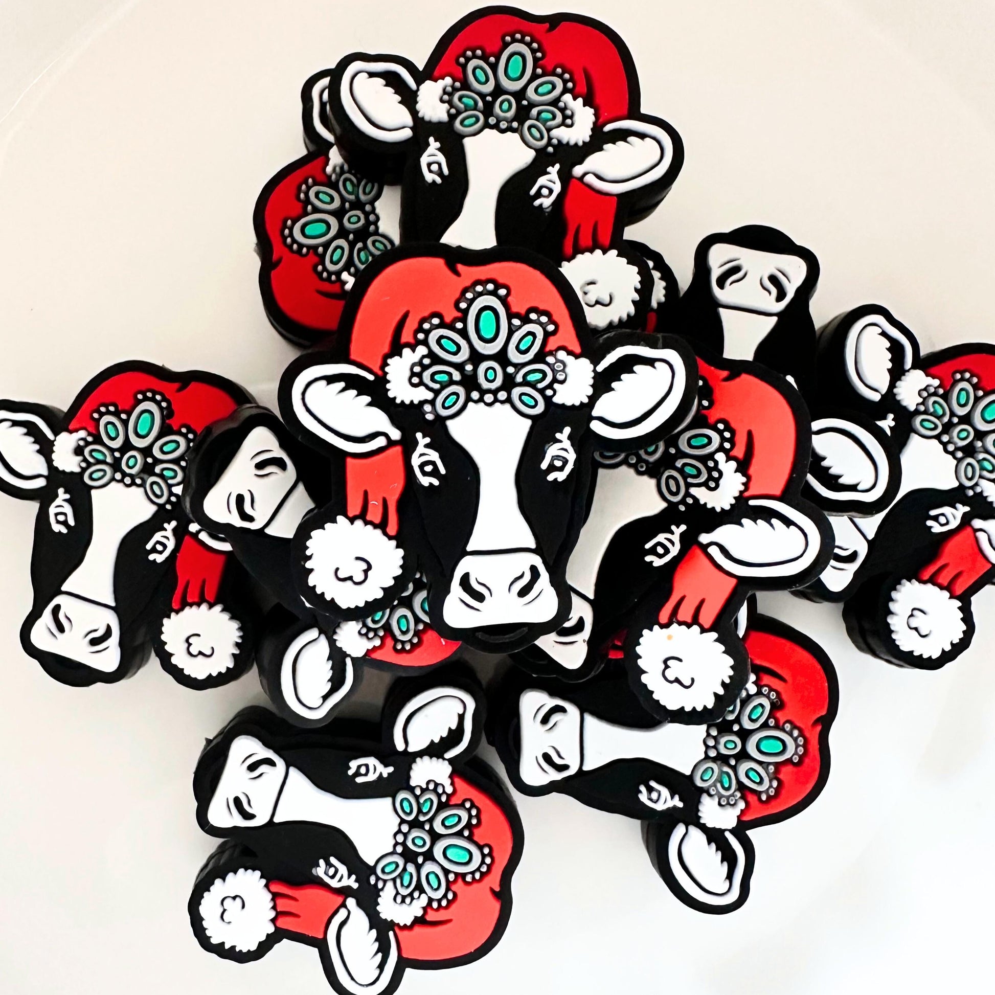 Christmas Cowboy Cow Concho image 0
