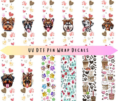 UV DTF Pen Wraps Dog Lover Pet Mom image 0