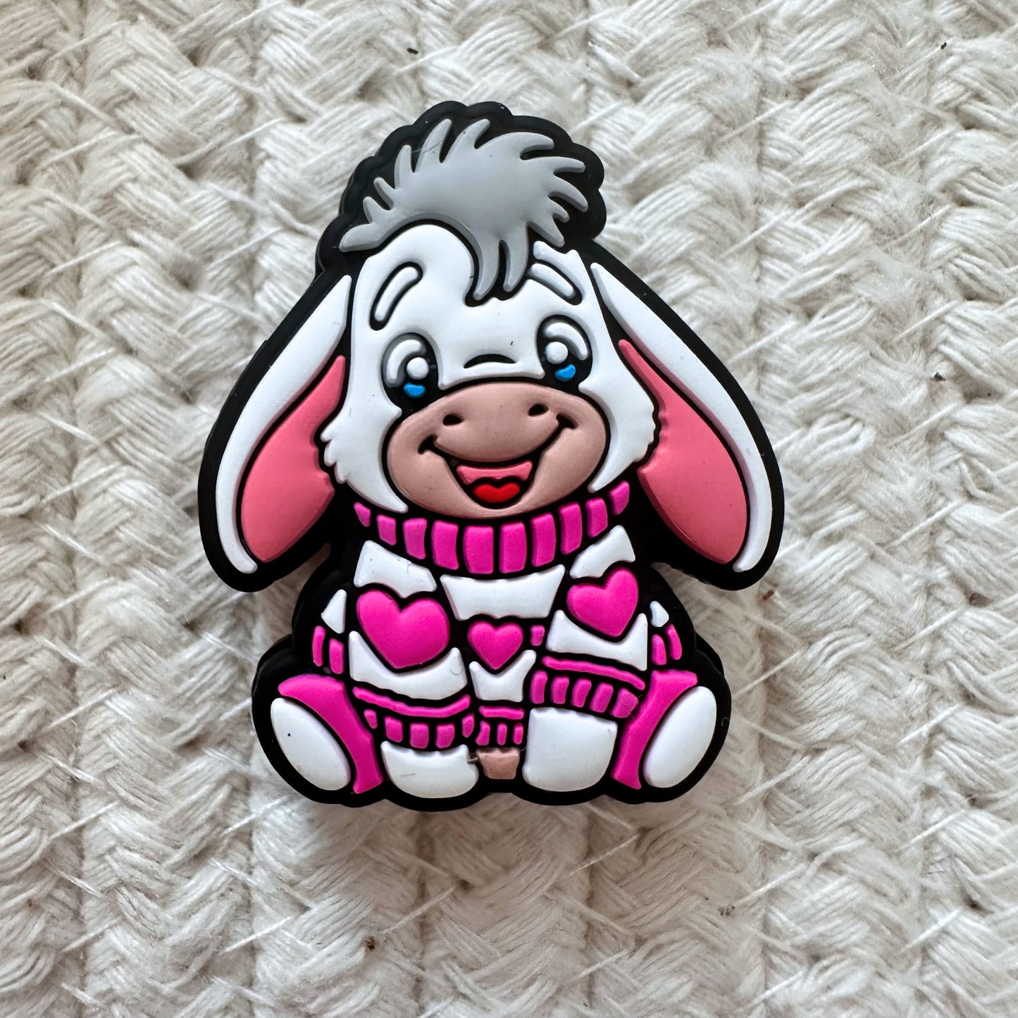 Donkey Pink Hearts Sweater image 1