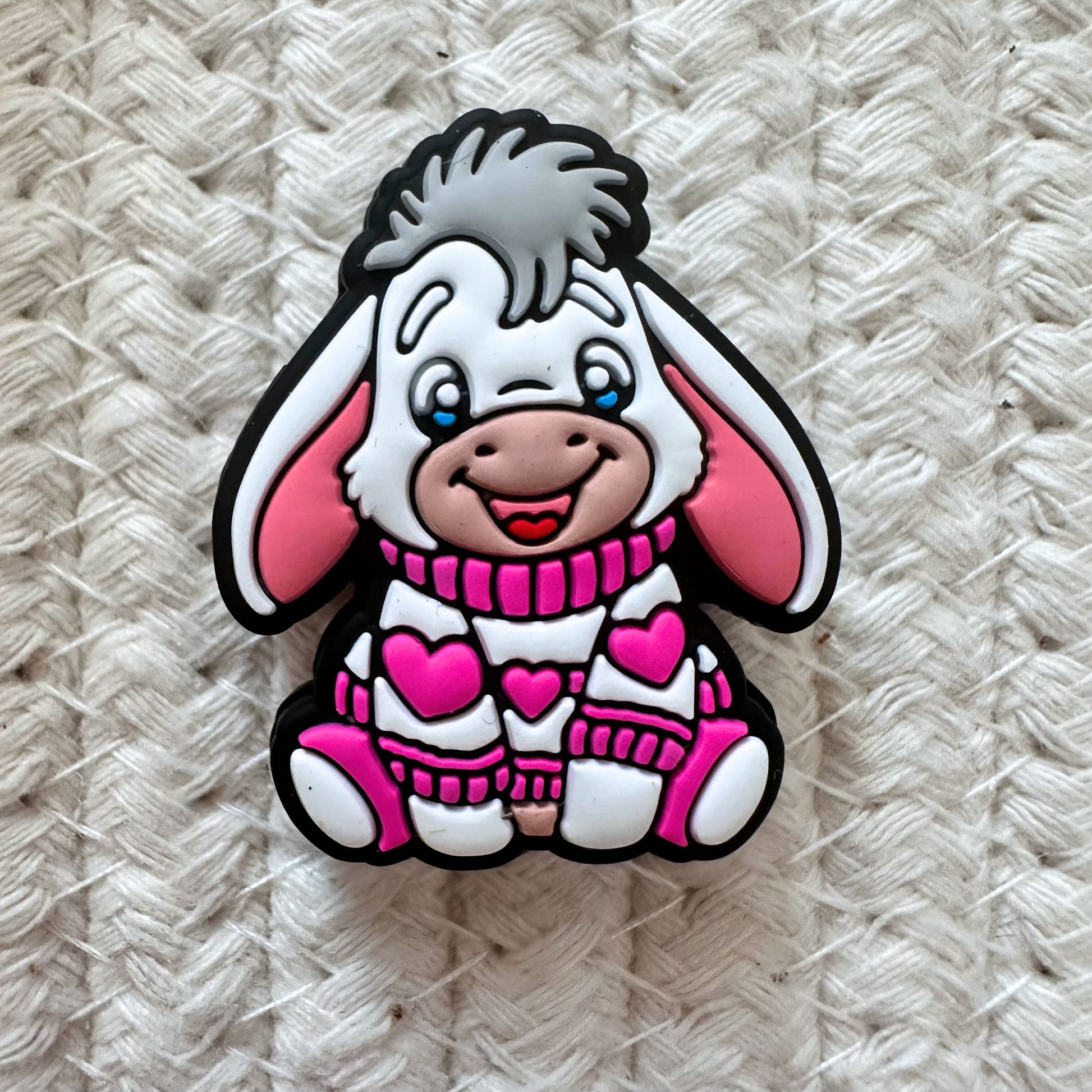 Donkey Pink Hearts Sweater image 1