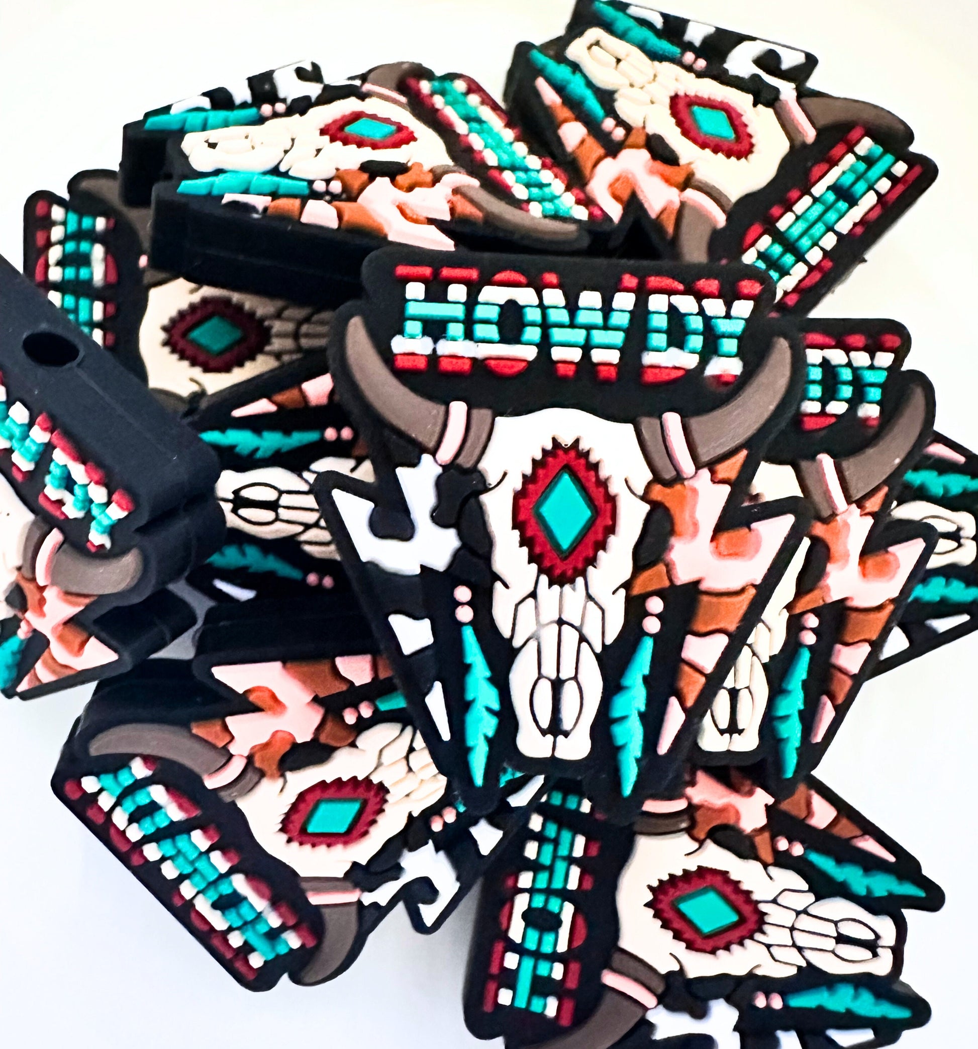 Howdy Boho Bull Skull Aztec image 0