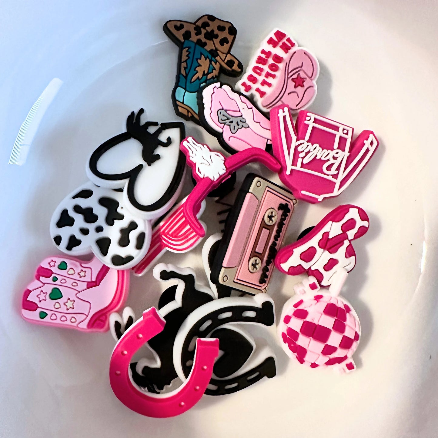 Horse Cowgirl Country Shoe Charms image 0