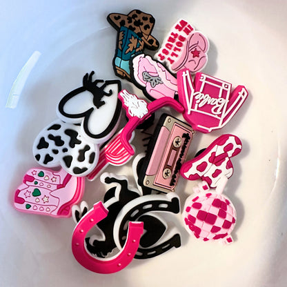 Horse Cowgirl Country Shoe Charms image 0