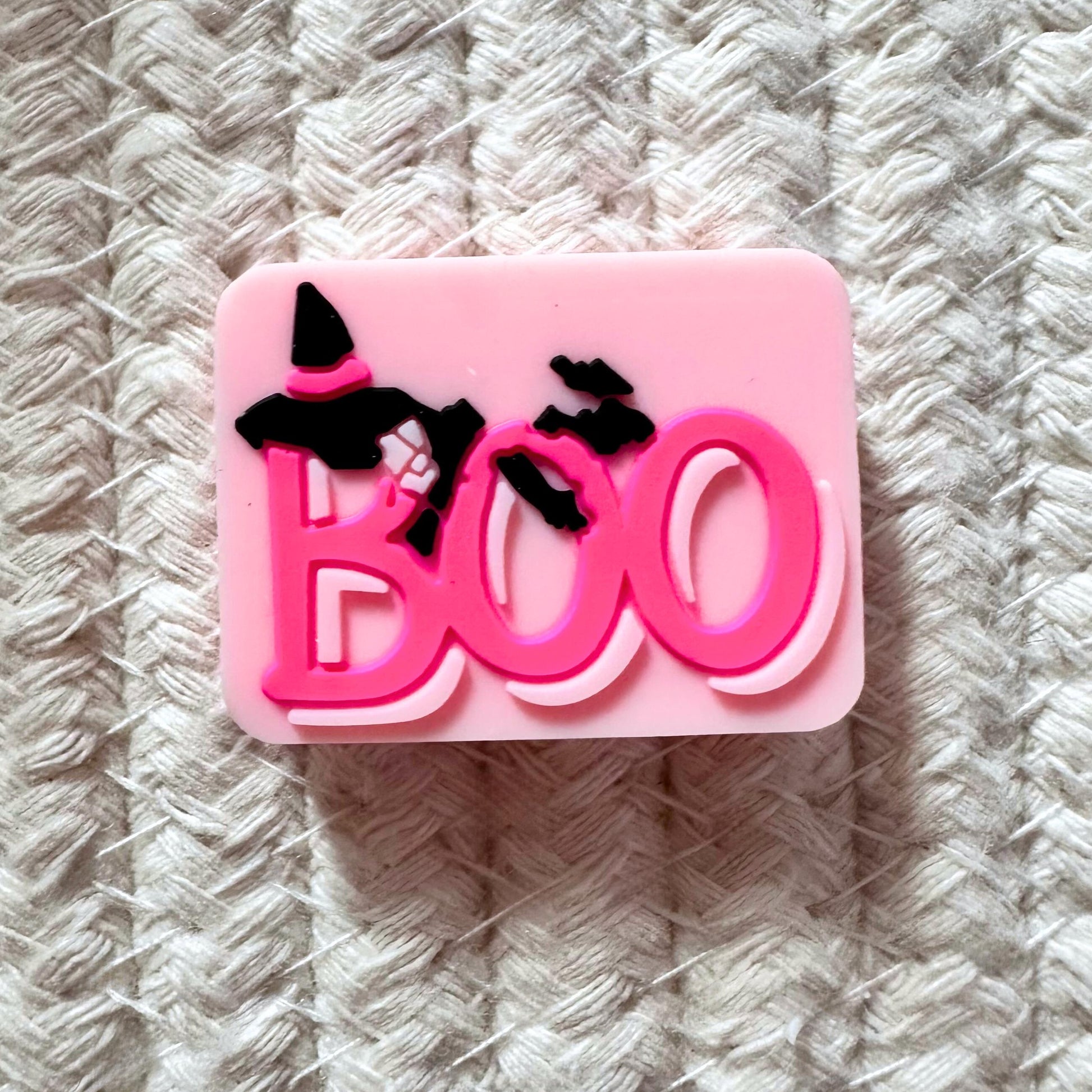 Halloween Pink Boo Witch Hat image 1