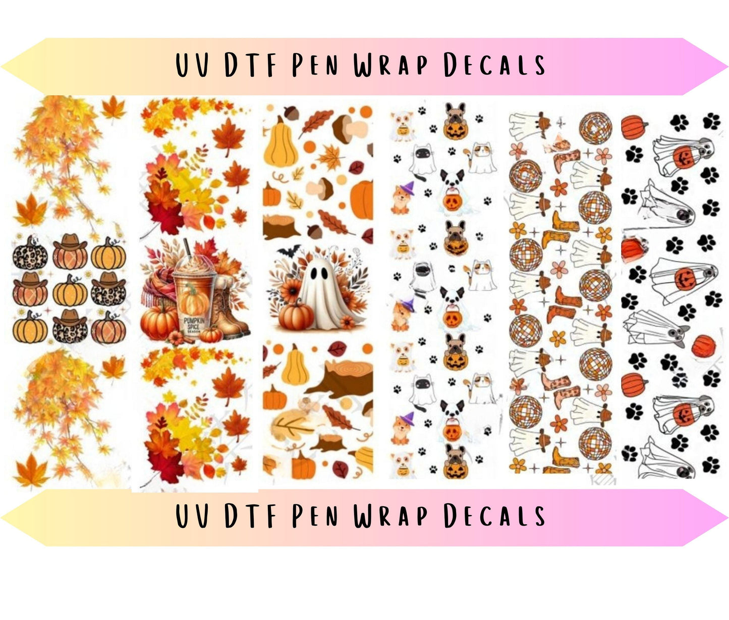 UV DTF Pen Wraps Halloween Fall image 0